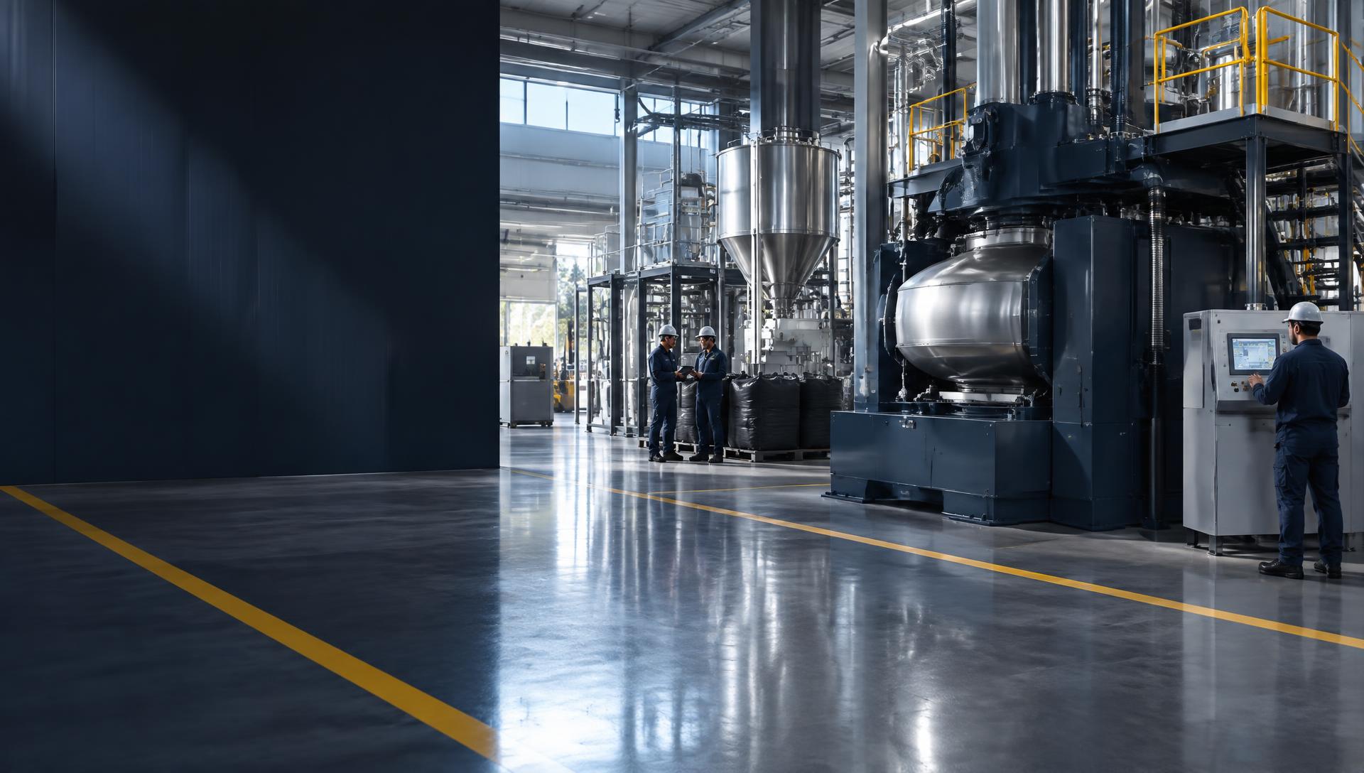 Unidade industrial moderna de compostos de borracha
